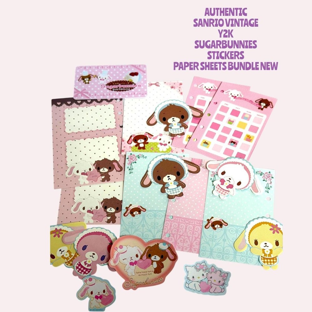 Vintage Sanrio Stationery Bundle AUTHENTIC SUGARBUNNIES